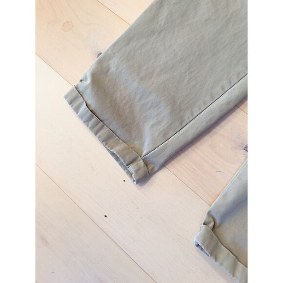 Y2K GAP Mens Chinos Size 34/32 Khaki Pleated Cuffed Classic Twee Preppy Casual - Picture 7 of 10